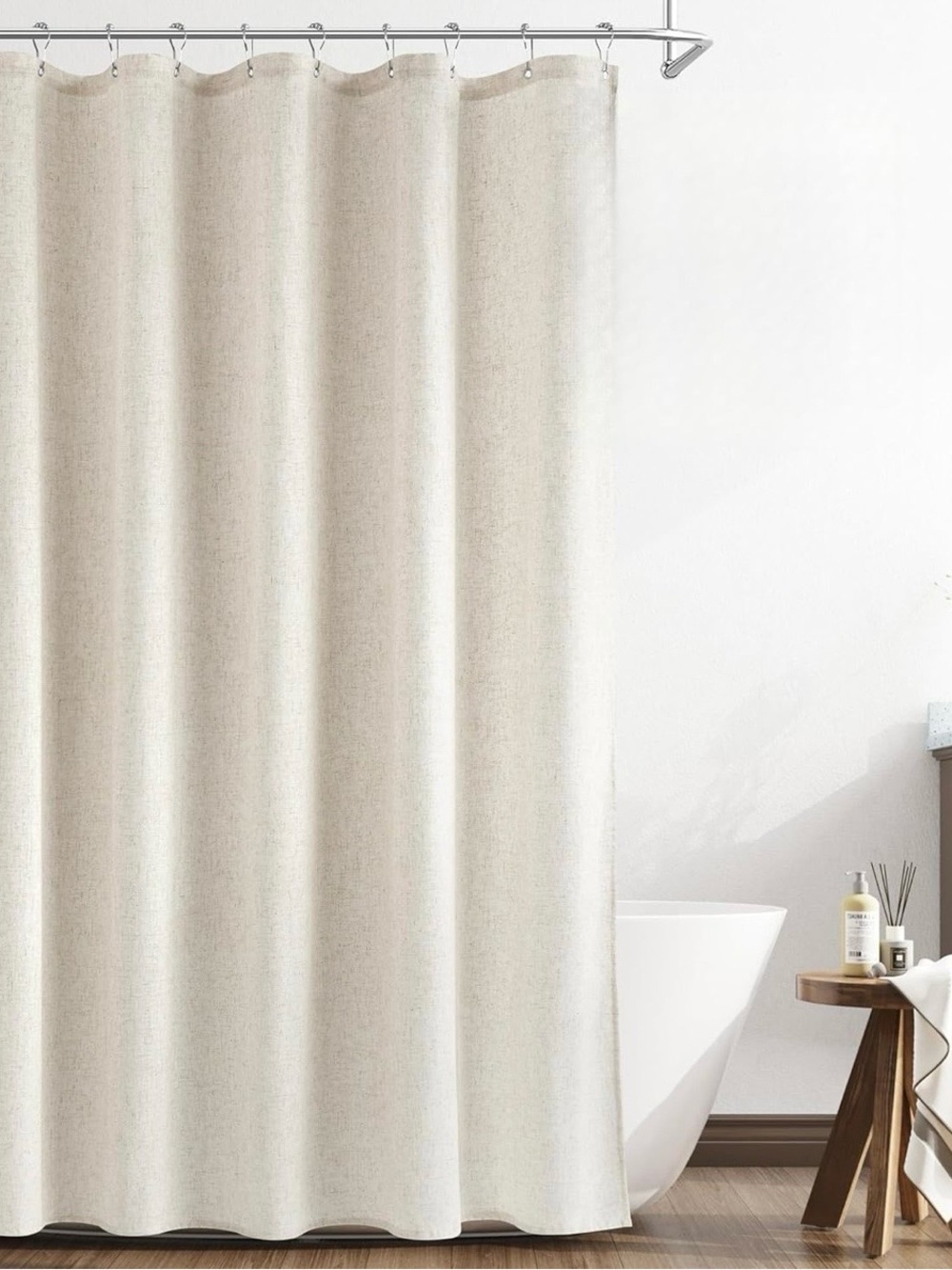 Classic Neutral Shower Curtain Light Beige